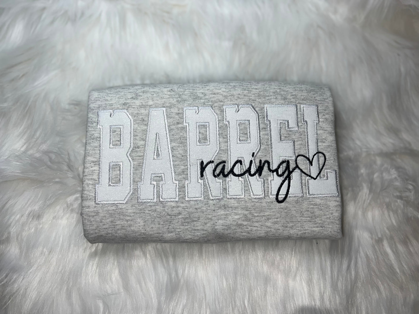 Barrel Racing Embroidered Youth Sweatshirt