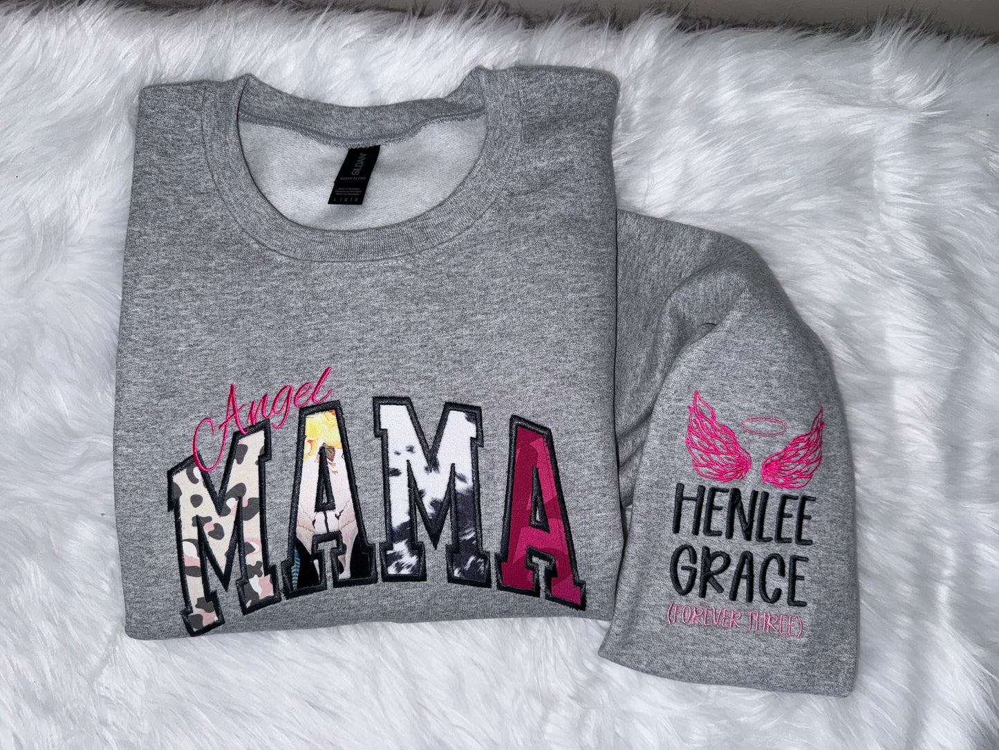 Custom Mama Embroidered Sweatshirt