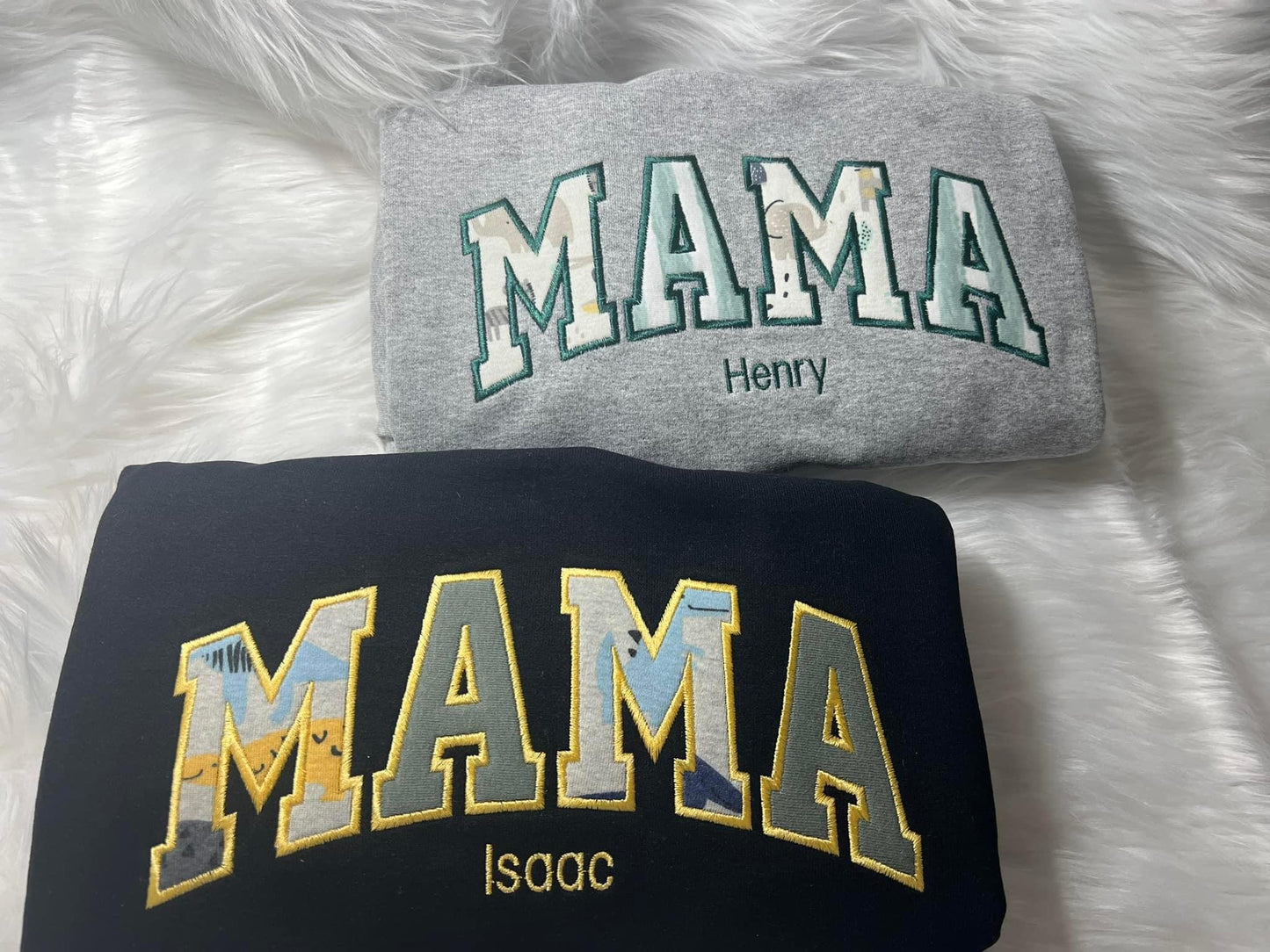 Custom Mama Embroidered Sweatshirt