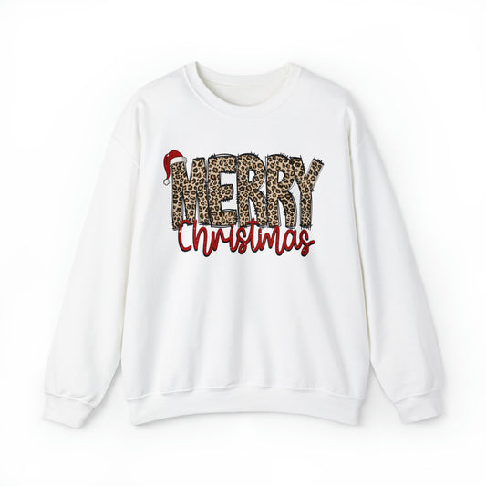 Merry Christmas Leopard Sweatshirt