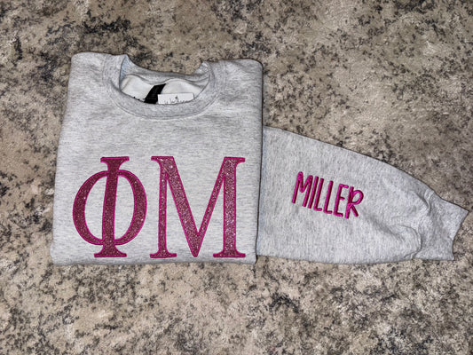 Phi Mu Embroidered Sweatshirt