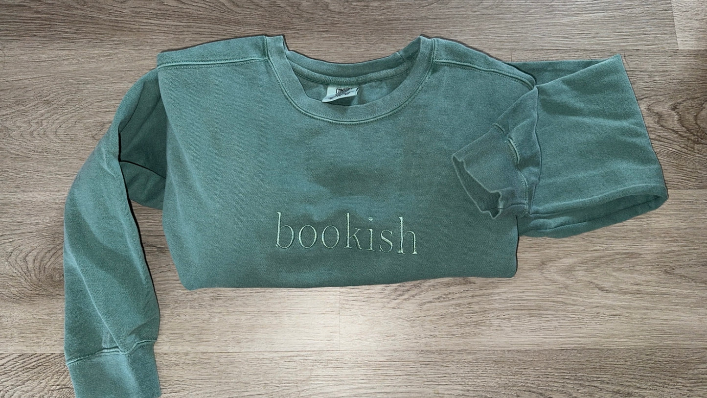 Bookish Embroidered Sweatshirt