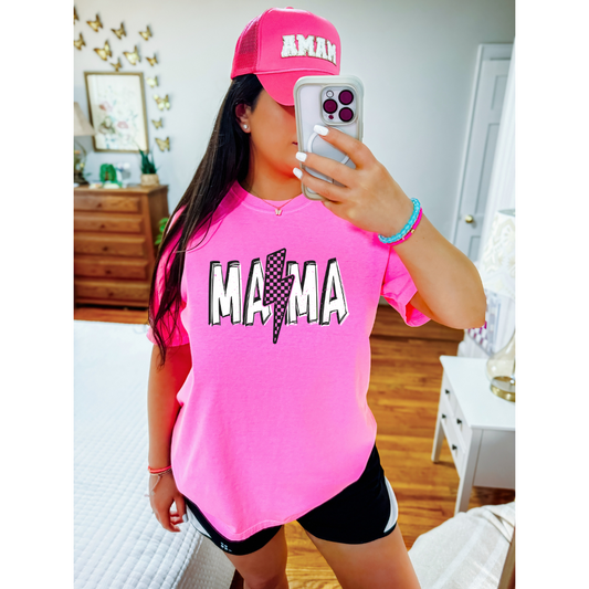 Mama Neon Pink T-Shirt