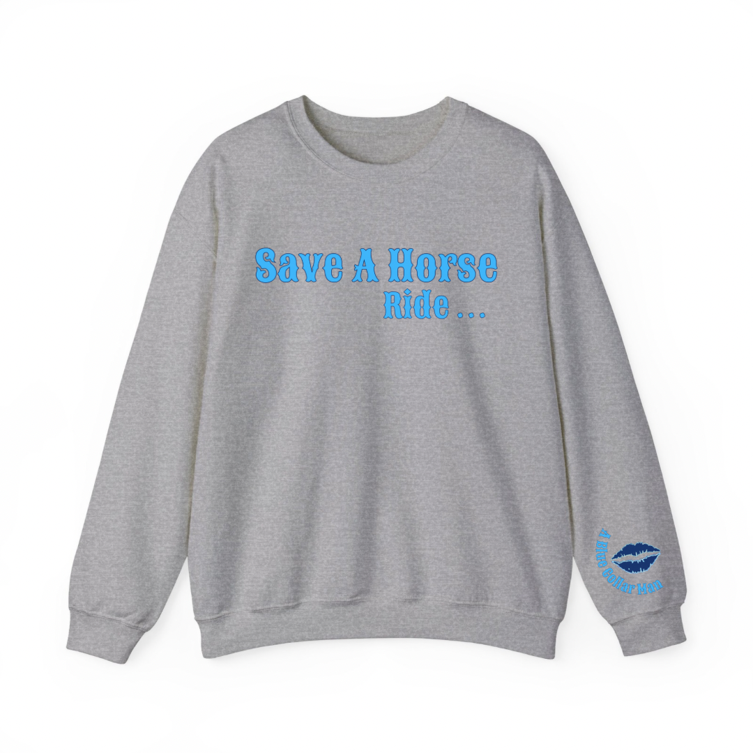 Ride a Blue Collar Sweatshirt