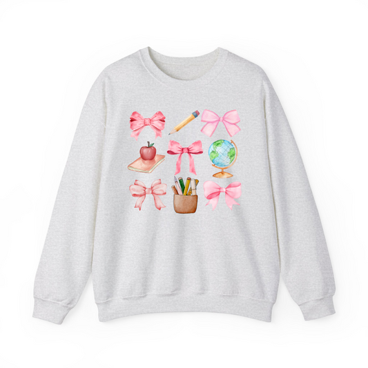 Teacher Bow Sweatshirt